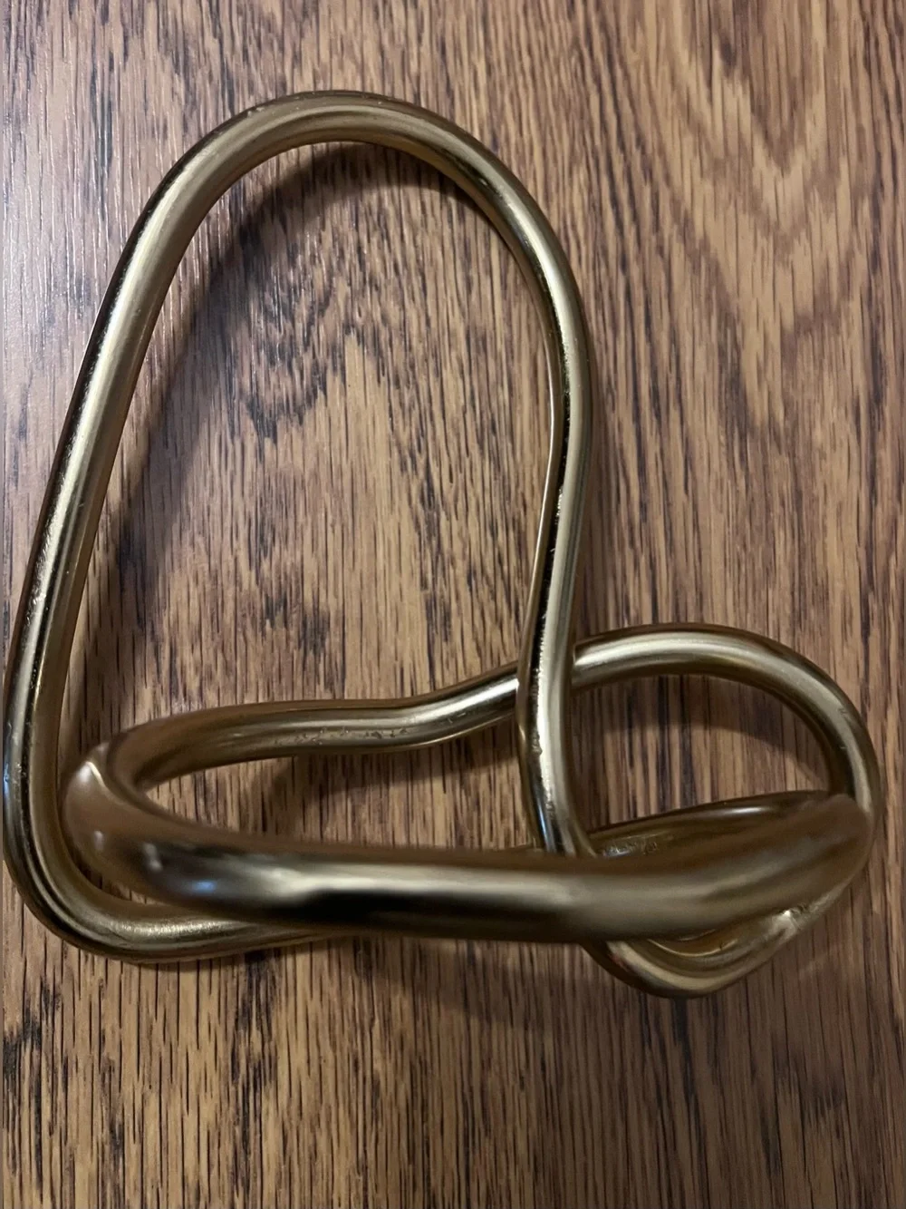 Brass Tone Abstract Loop Sculpture Home Accents anthropologie mid century chic
